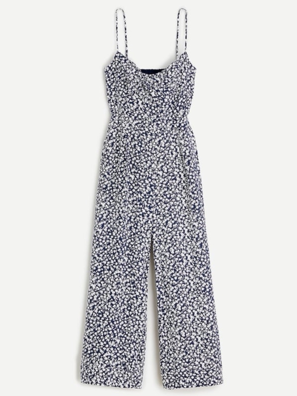 J. Crew Front Tie Wide Leg Jumpsuit